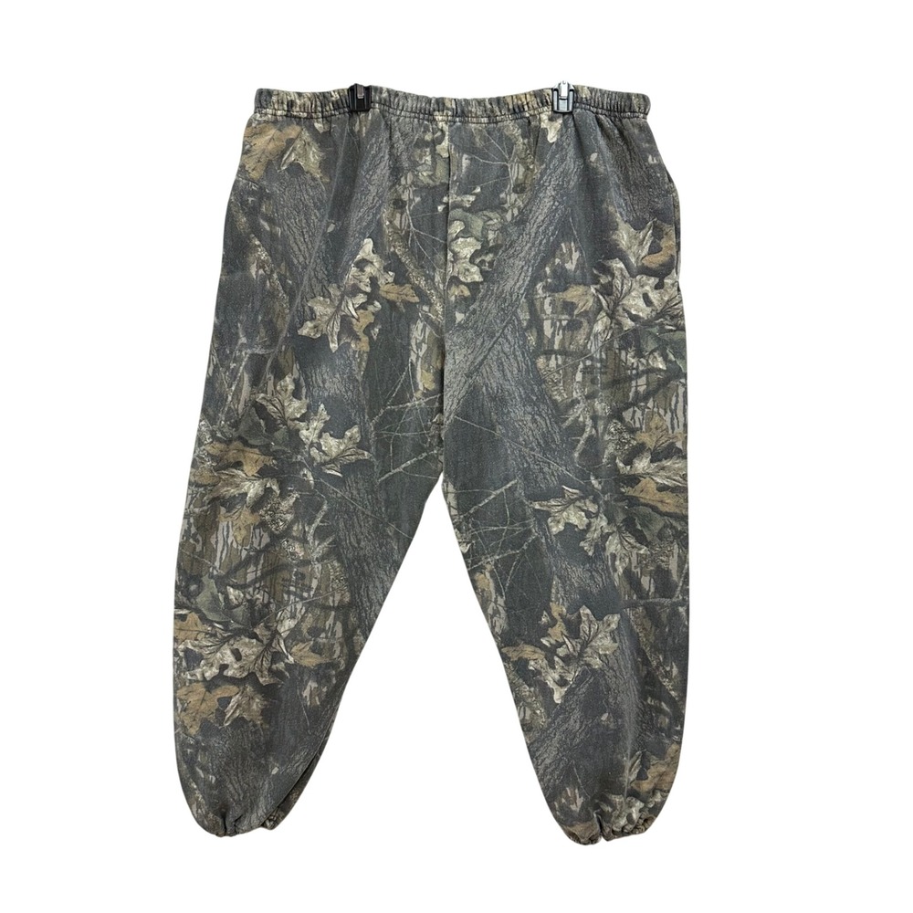 Y2K Mossy Oak Real Tree Camouflage Pocket Sweatpants Outdoors Vintage Adult 3XL - Picture 7 of 8
